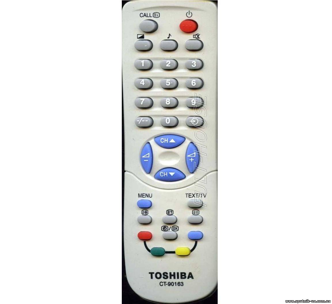 TV пульт 20-31 TOSHIBA CT-90163 (SYS bF40/DATA 12/FOR 6121Y)